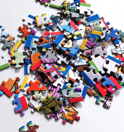 Mystery Jigsaw Puzzle colourful pieces