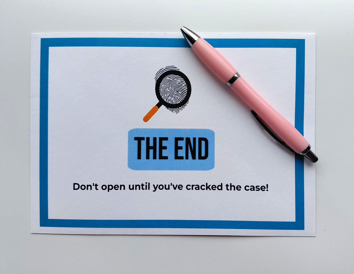 Mystery Puzzle Final Reveal Envelope